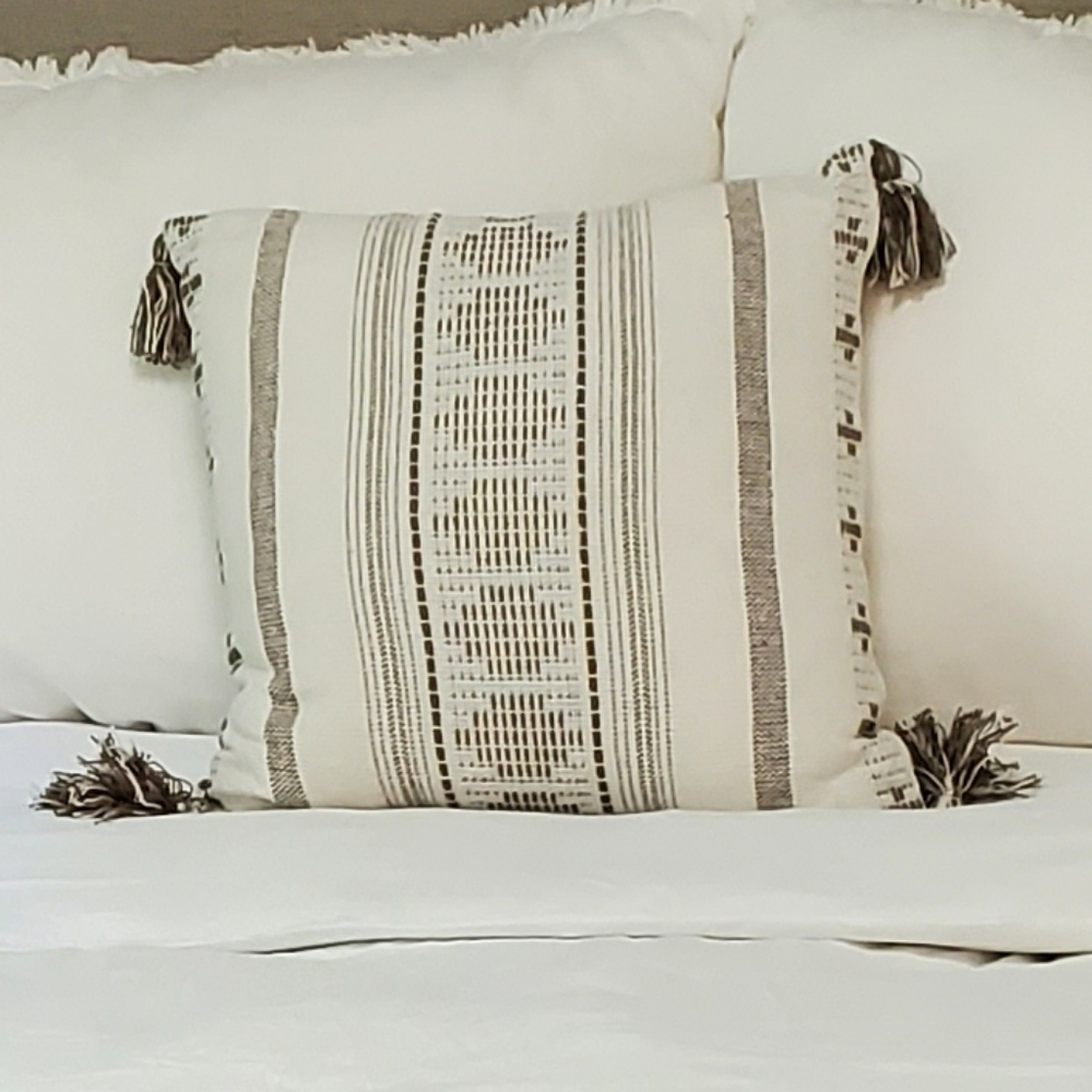 Boho accent pillow